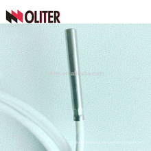 waterproof stainless steel probe flexible insulated silicone cable platinum resistance manufacturer pt100 temperature sensor